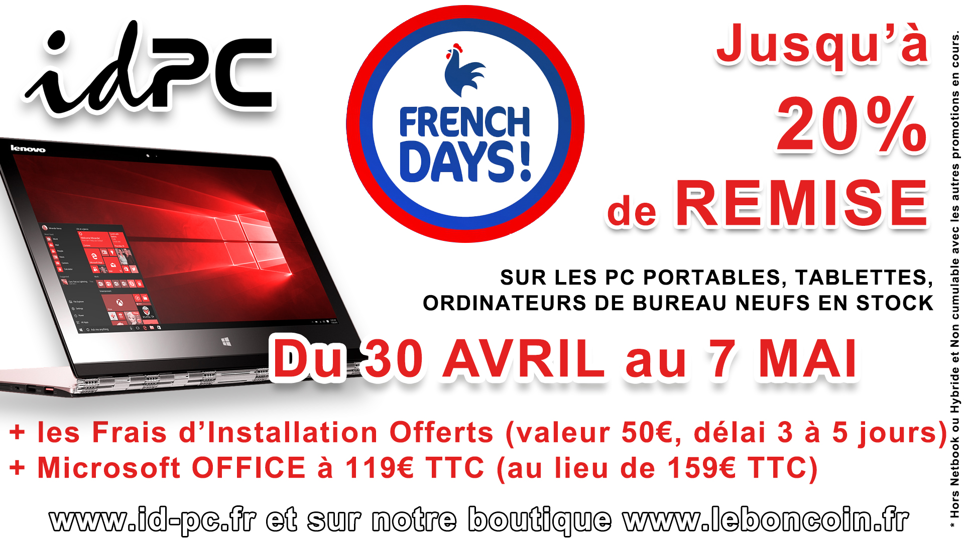 Frenchdays 7 jours de promotions informatiques ID PC 43
